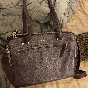 Cute fall Kate Spade purple bag !